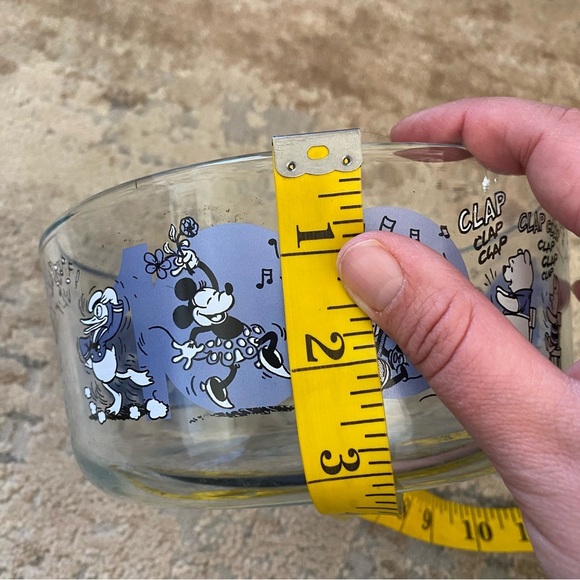 Pyrex 100 Year Anniversary Disney Winnie the Pooh Works Glass Dish Blue Clear - Picture 6 of 6